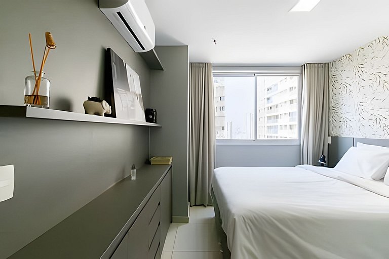 Maravilhoso 1 quarto no Shopping DF Plaza