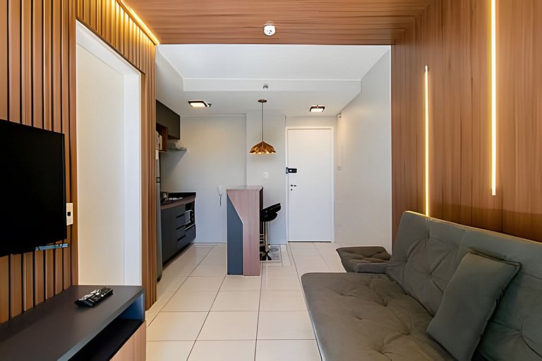 Elegante 1 quarto no melhor bairro de Brasília