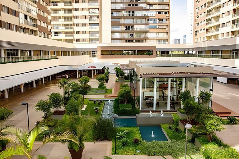 DF PLAZA - Novo decorado completo e linda vista!