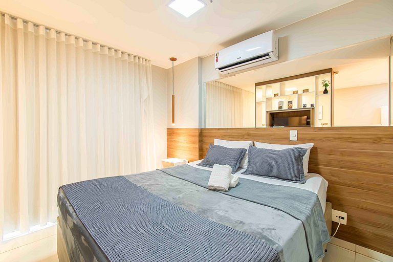 APARTAMENTO LINDA VISTA E LOCALIZAÇÃO TOP DF PLAZA