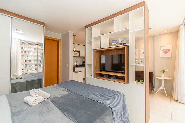 APARTAMENTO LINDA VISTA E LOCALIZAÇÃO TOP DF PLAZA