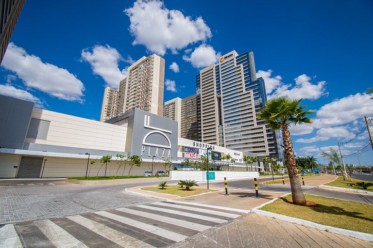 DF PLAZA - Novo decorado completo e linda vista!