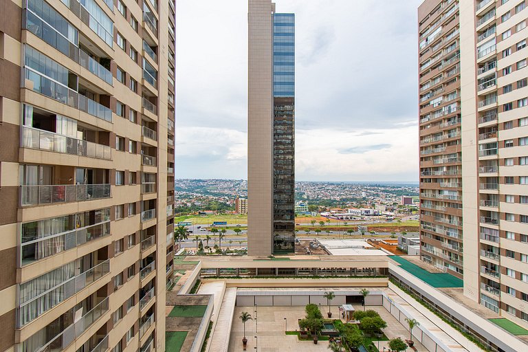 DF PLAZA - Novo decorado completo e linda vista!