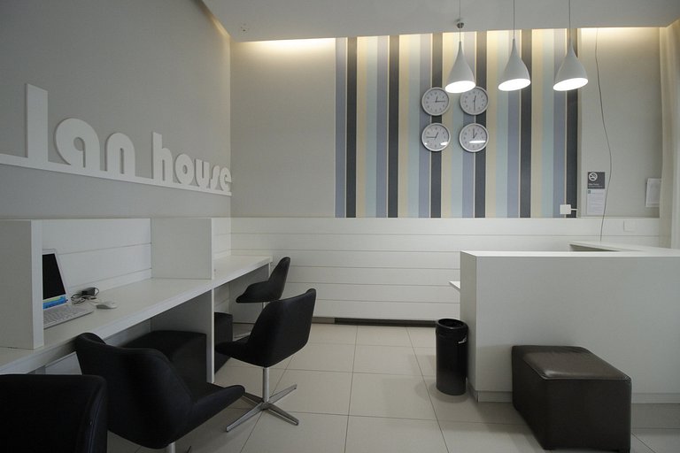 DF PLAZA - Novo decorado completo e linda vista!