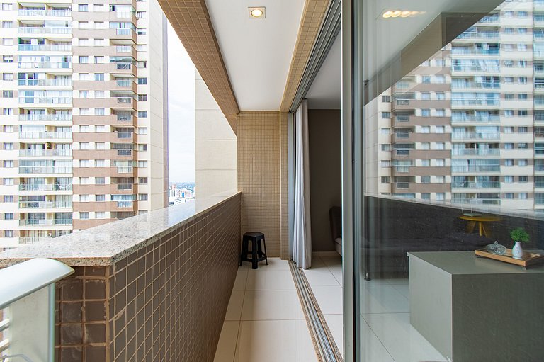 DF PLAZA - Novo decorado completo e linda vista!