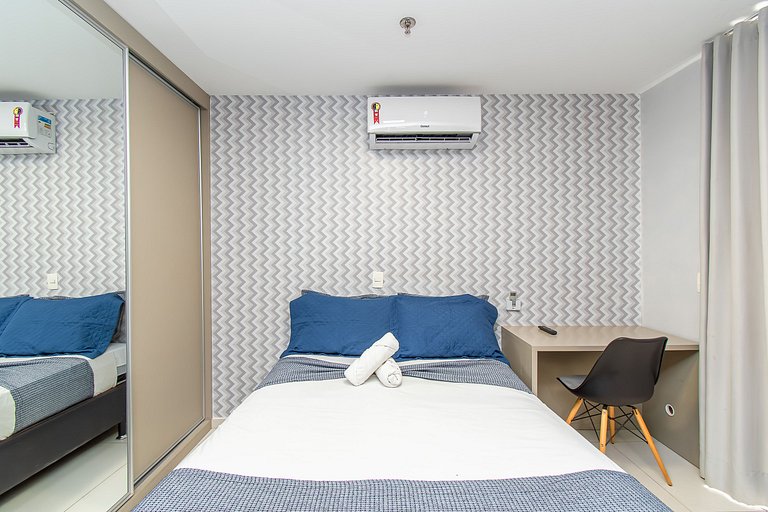 DF PLAZA - Novo decorado completo e linda vista!