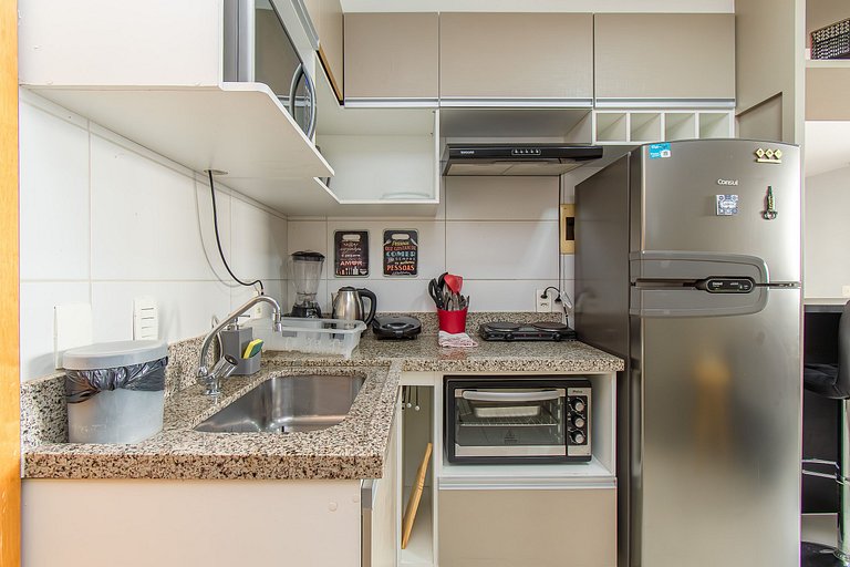 DF PLAZA - Novo decorado completo e linda vista!