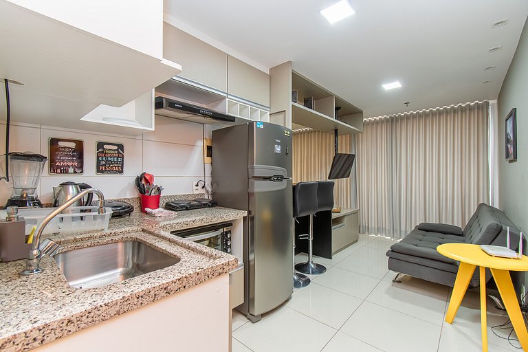 DF PLAZA - Novo decorado completo e linda vista!