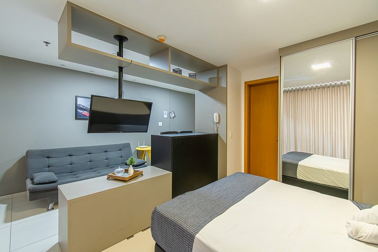 DF PLAZA - Novo decorado completo e linda vista!