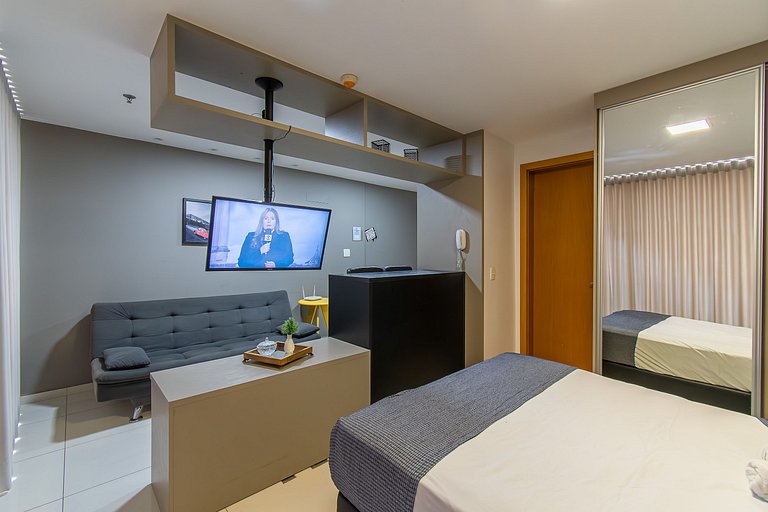 DF PLAZA - Novo decorado completo e linda vista!