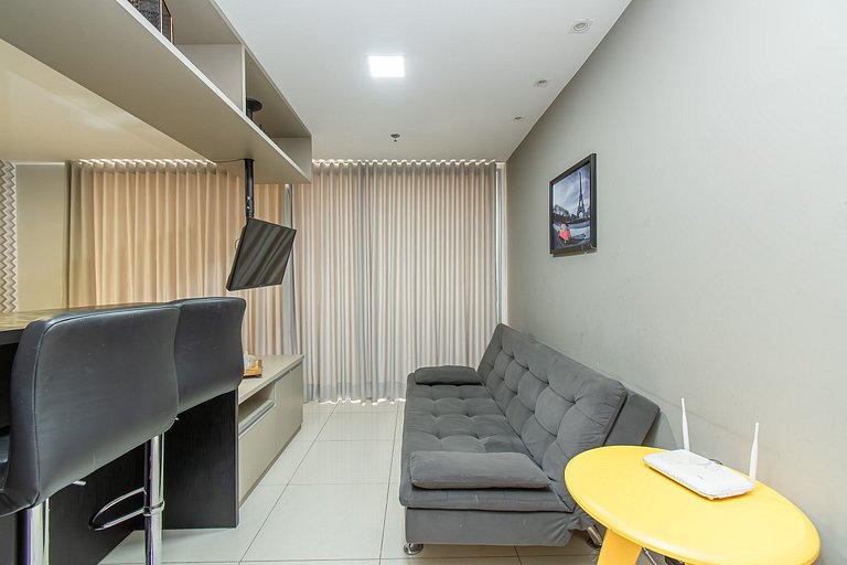 DF PLAZA - Novo decorado completo e linda vista!